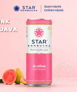 STAR KOMBUCHA Ổi Hồng / Pink Guava (250ml/lon)